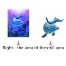 Free Dolphin 5D Diamond Painting Embroidery DIY Cross Stitch Home Decor