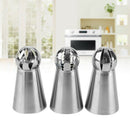 3PCS Pastry Cake Decorating Nozzles Tips Set Kit for Icing Piping Bag Tool O7D4
