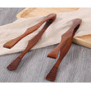 1pc Wood Salad Ice Cake Bread Tong BBQ Cooking Food Clip Clamp NEW