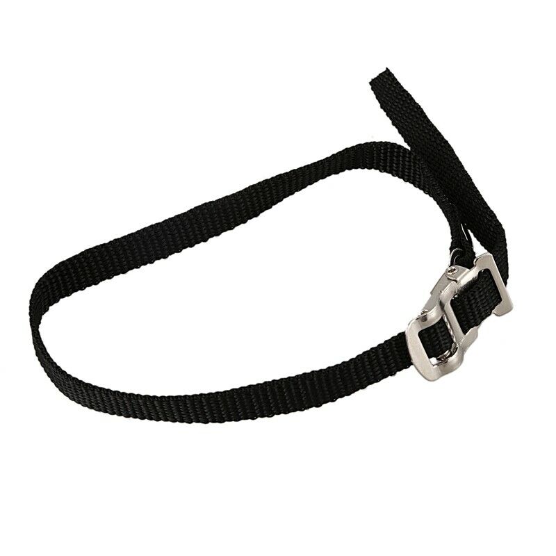 2 Road/Mountain Bike Pedal Replacement Cycle Toe Straps Black Nylon Securit