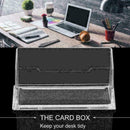 Clear Desktop Business Card Holder Display Stand Acrylic 10.3*4.3*4.2cm Hot L5Q0