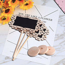 14 PCS Mini Decorative Border Chalkboard Signs with Stand Black Board for W A8V3