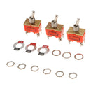 3 Piece E-TEN1221 ON/Off/On Mini Toggle Switch 6mm 4P2T 250V