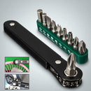 10 in 1 Mini Right Angle Offset Hand Ratchet Screwdriver Ratchet Driver cxs UTW