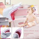 Plastic Shark Hand Puppet For Story Tpr Animal Head Gloves Kids Toys Gift A Q3O4