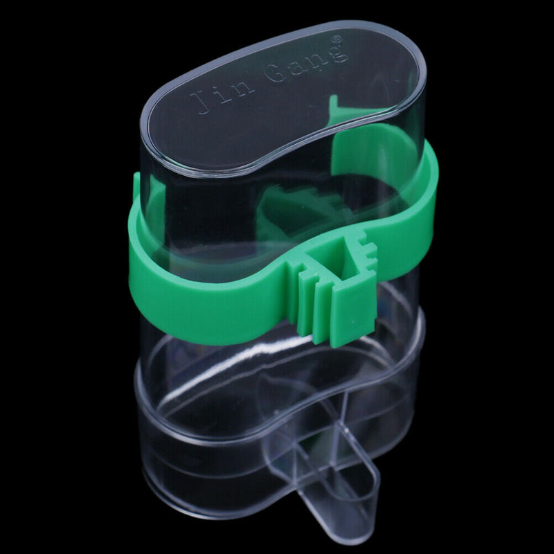 Pet Bird Feeder Drinker Food Waterer Bowl For Aviary Budgie Cockatiel Love bird^