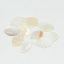 12pcs L&S Oval Natural Shell Charm Beads for Pendant Earing Bracelet Making