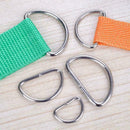 20PCS Metal D Ring Buckles Leather Hand Bag Craft Semi-circular Buckle U4I4 A0N3