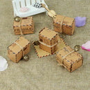 50pcs Inspired Airmail Favor Boxes Bonbonniere With Globe Kraft Paper Candy