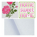 2pack White Sewing Embroidery Aida Cloth Cross Stitch Fabric Linen Craft 11/14CT