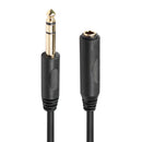 1.8m 6.35mm Audio Extension Cable 1/4 Male to Female TRS Stereo for Mixer A