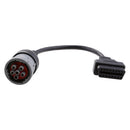 6 Pin J1708 to 16 Pin OBD2 Female Interface Diagnostic Cable Adapter