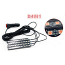 4x Ice Blue 9LED Charger Interior Light Accessories Car SUV Floor Decorative vdf
