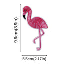 10PCS Flamingo Patch Embroidered Sew Iron On Bag Fabric Applique DIY Craft J LJ