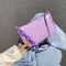 Alligator Pattern Handbag Women Leather Retro Totes Shoulder Bag (Purple)