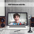 X1 480P HD PC USB Webcam Manual Focus Mic Desk Web Camera for Live Online