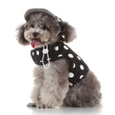 Pet Dog Vest Harness with Hat Pet Costume Party Clothes Round Dot-M