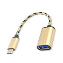 USB 3.1 Type C to USB 3.0 Type A Male to Female OTG Data Connector Cable A KLU