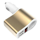 3.1A Dual USB Smart Universal Car Charger Digital Led Voltage Display Charg