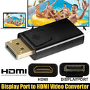 Display Port DP Male To HDMI Female Flat Adapter Connector Converter for HDTV PC