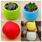 5pcs Round Plastic Plant Flower Succulents Pot Vase Container Boxes Garden