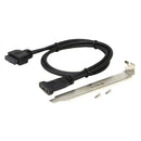 USB 3.0 20 Pin to USB C Front Panel Header Cable, USB 3.0 20 Pin Female to