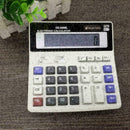 Dual Power Solar Battery 12 Digits Calculator Desk Large Buttons Desktop O1 C9S6