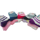 Women Girls Winter Bed Socks Solid Fluffy Warm Soft Thick Home Candy Color