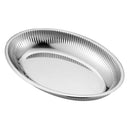 Stainless Steel Platter Serving Trays Rice Plate Serving Dish 31X22cm