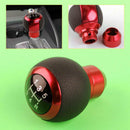 Universal Car 5 Speed Manual Gear Shift Knob Shifter Lever Stick Round Ba YKQ