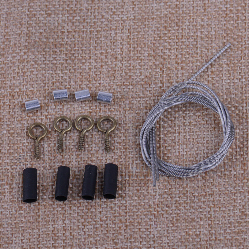 2Pcs Car Parts 1/10 RC Crawler Steel Rope fit for Axial SCX10 Tamiya CC01 RC4WD