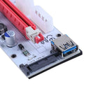 PCI-E 1x to 16x Extender Adapter Card Mining Card Kit with 3 Power Ports