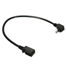 micro-USB 5 Pin Male To Female Down Direction 90 Degree Angle Extension Cab
