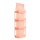 8 Pockets Hanging Purse Handbag Organizer Bag Collection Organizer Pink