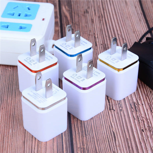 US Plug dual USB 2.1A/1A home wall power charger adapter for phone  OZ