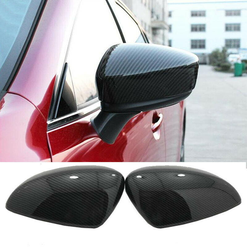 Car Carbon Fiber Rear View Mirror Cover Trim Fit for Mazda 6 Atenza 2014 20