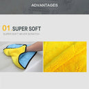 1Pc Car Care Wax Polishing Detailing Towels Car Washing Drying Towel Super  S2E9