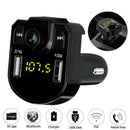 Dual USB Bluetooth4.0 ABS Handsfree Car Kit Charger FM Transmitter MP3 Play P5Y7