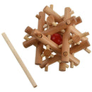 Wooden Twelve Sisters Take the ball cage Lock Interlocking Logic Puzzle Bur O1D1