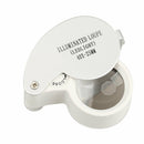40x 6-shaped 25mm Lens Jewelry Magnifier Illuminated Loupe with Two LED
