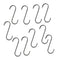 10 Pack of Stainless Steel Meat Hook / Utensil Pan Hanger Sausage Hanging
