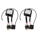 2PCS LED Negative Converter Polar Switch Harness Adaptor Reversed Polarity H4