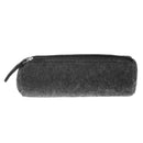 Glasses Bag Dustproof Pencil Pen Holder Container Case(Round Dark Gray) A