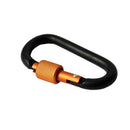 1X Aluminum Carabiner D-Ring Clip Hook Camping Keychain Screwgate Screw Lock NTO