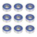 16 x 608RS Skateboard Bearings - Frictionless ABEC 9 Roller Bearing for Ska U4A5