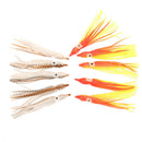 50pcs Random Mixed Color 3.5 "Octopus Bait 10 Colors Fishing Lure
