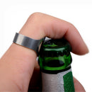 2Pieces Stainless Steel Finger Ring Bottle Opener Beverage Opener Drinker 22mm