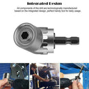 105 Right Angle Drill Adapter Flexible Shaft Extension Shank Socket 1/4" Fast