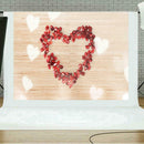 Valentines Day Photography Background Heart Wood Board Backdrop Video Decor