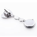 Red Heart Shape Quartz Movement Nurse Brooch Fob Tunic Pocket Watch